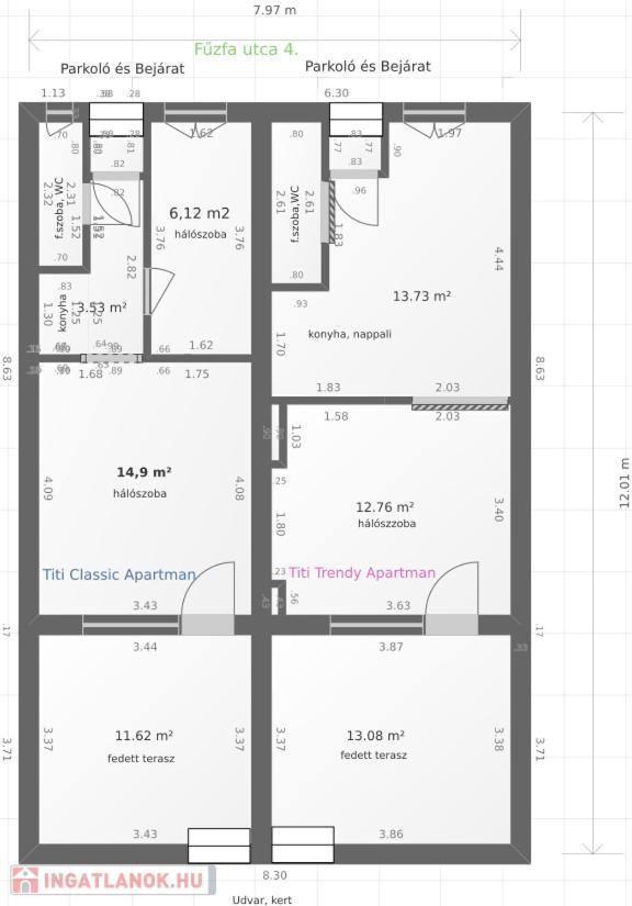 Titi Classic & Trendy Apartman Bük Екстериор снимка